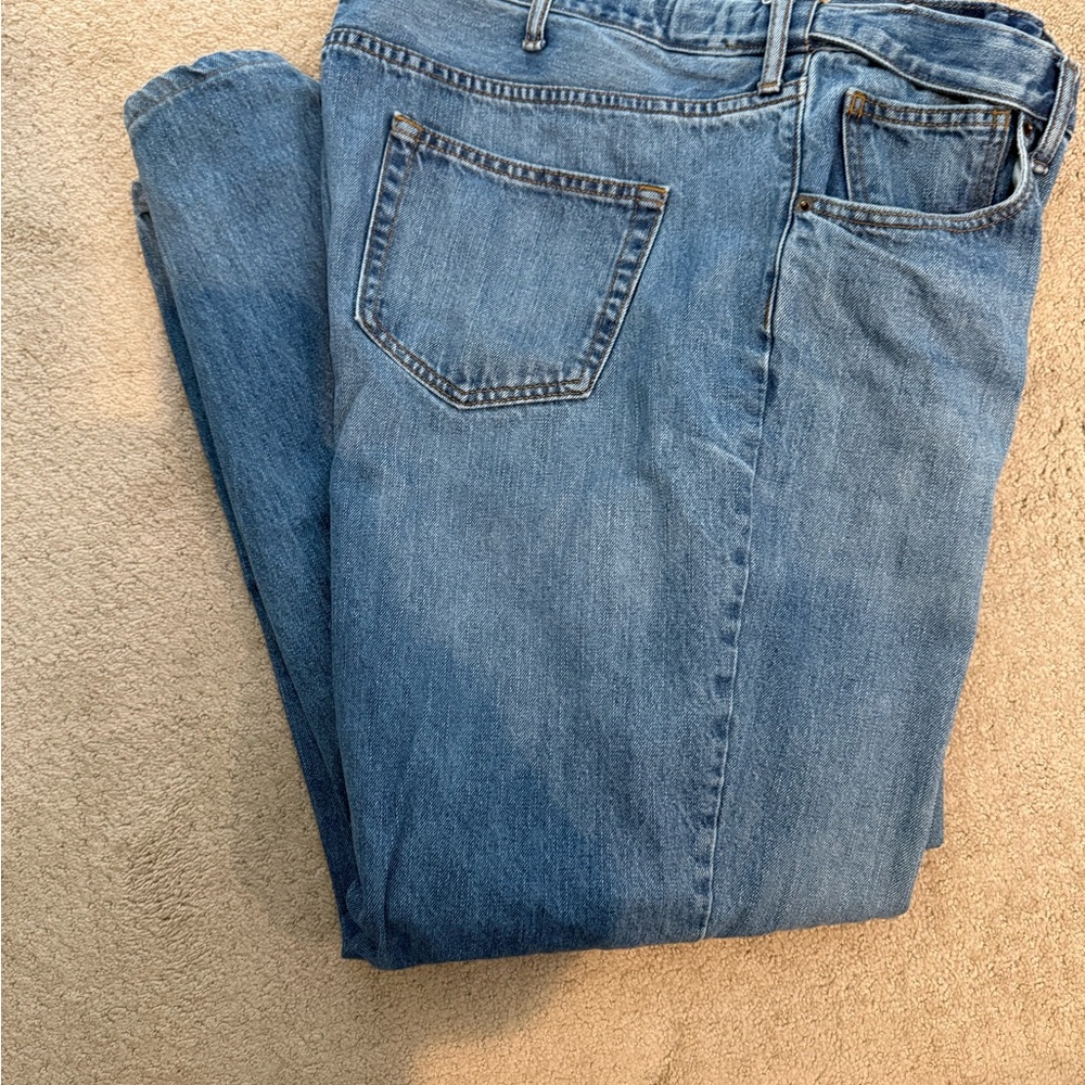 Lands' End Men's Straight Blue Jeans